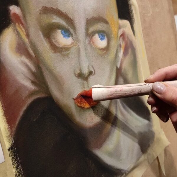 Suchý pastel - Předloha – Emma Stone (Chudáčci)