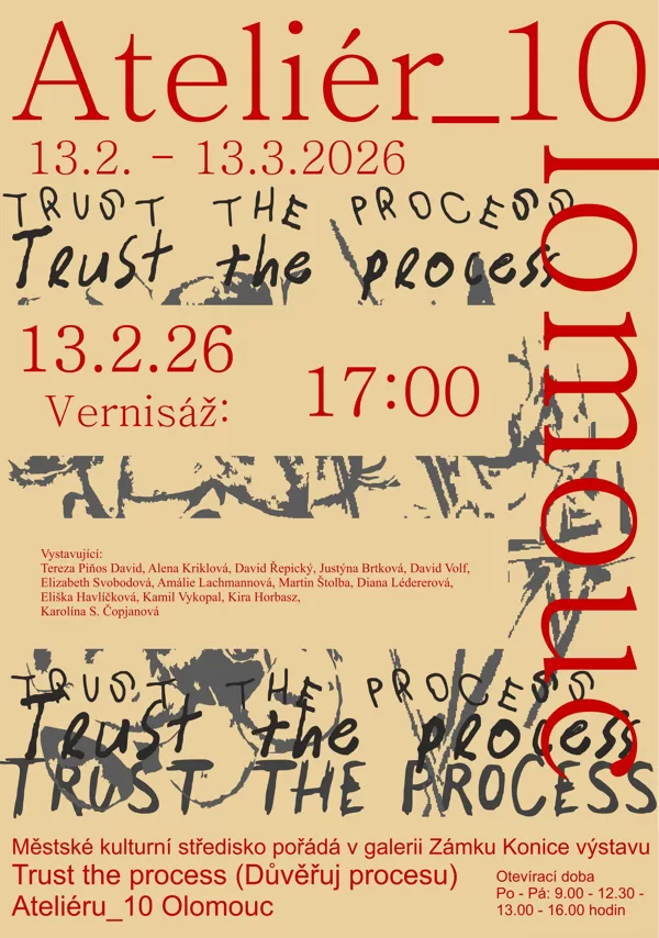Plakát k výstavě Trust the process
